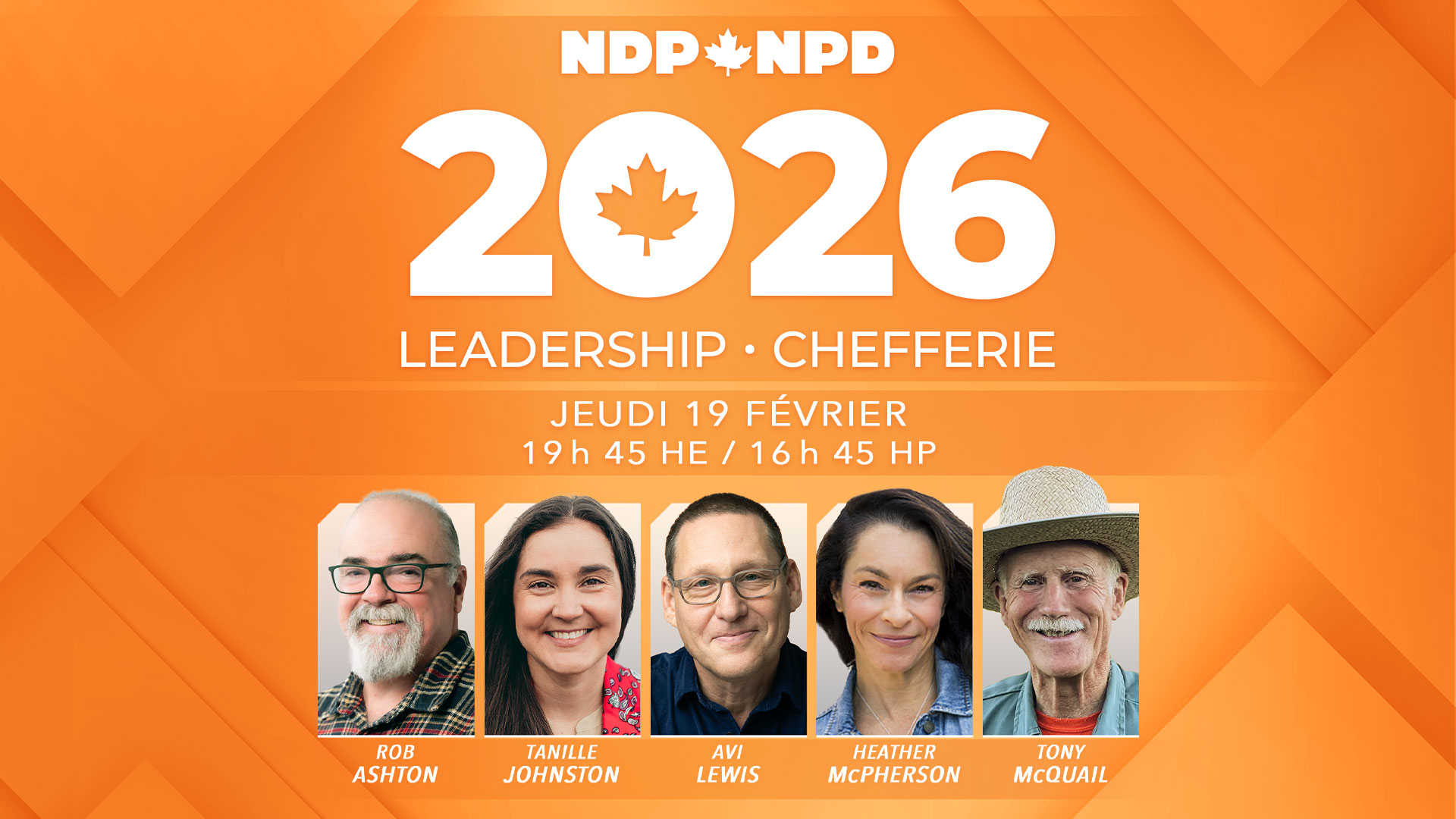 2026 Débat pour la direction du NPD
